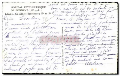 Zamek w Bonneval — Szpital psychiatryczny (dawniej benedyktynski klasztor) — H. Dubois, Bonneval (E.-et-L.) — Rewers