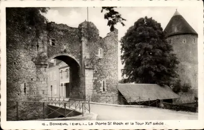 Bonneval (E.-et-L.) — A Porta Saint Roch e a Torre do Século XV — Édition Castillon, n° 16