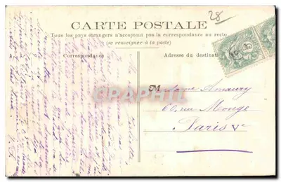 Castelo de Courtalain (E.-et-L.) — Lado Oeste — Ed. H. Lecointe, Courtalain — Verso