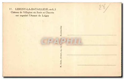 Kasteel van Villepion — Loigny-la-Bataille (E.-et-L.) — M. Aube, uitgever, rue Lantéreur, Rambouillet — Achterkant