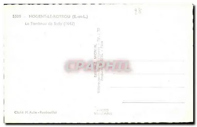 Túmulo de Sully — Nogent-le-Rotrou (E-et-L.) — Editor E. Mignon, n° 5505 — Verso