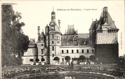 Castelo de Montigny — Fachada Oeste — imp. Laussel, Châteauroux