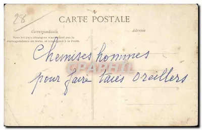 Stara pocztówka La barricade tournee 18 października 1870 Philippoteaux hotel de ville de Chateaudun — Rewers
