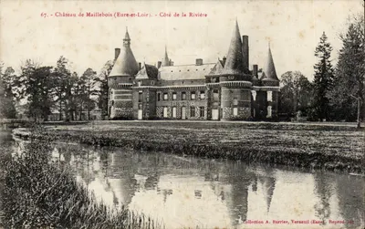 Castelo de Maillebois (Eure-et-Loir) — Côrée da Rio — Coleção A. Barrier, Verneuil (Eure) - Reprod. int.