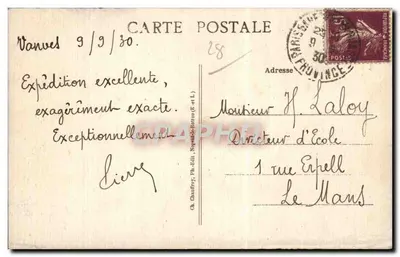 Nogent-le-Rotrou — Saint-Hilaire Church and the Huisne Riverbank — Ob. Chauffroy, Nogent-le-Rotrou (n°322) — Back