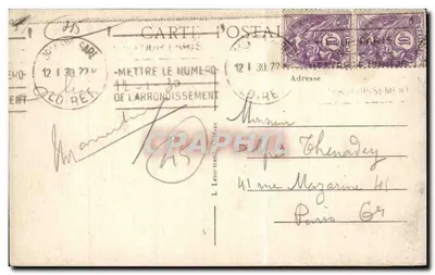 Orléans — La Piazza del Martrot — Editore L. Lenormand, n°324 — Verso