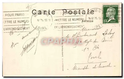 Orléans — La Place du Martroi — editore H. Léonard — Verso