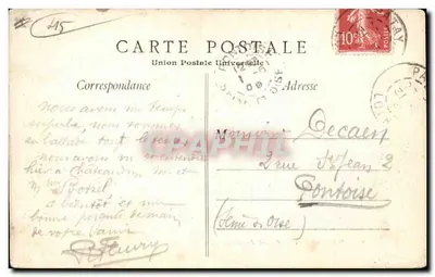 Orléans — Plac Martroi — Wydawca: Karta Unii Pocztowej Uniwersalnej, nr 3 — Rewers