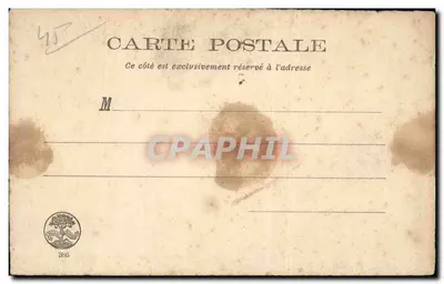 Het Oude Orleans — Ruïnes van de kerken Saint-Pierre-Em pont en Saint-Eloi, naar C. Pensée — Collectie Orleans (naar M. Maiguel Mahon) — Achterkant