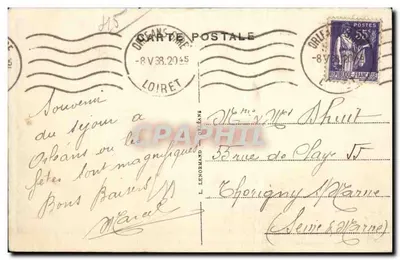 Orléans — De Feesten van Jeanne d'Arc, verlichting plein du Martroi — L. Lenormand — Achterkant