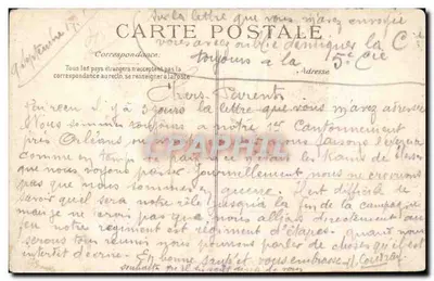 Orléans — As Festas de Joana d'Arc, a procissão do 8 de maio — O Clergé — Verso