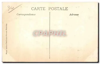 Beaucaire. O Castelo, no distante o Castelo de Tarascon — Edição L. Boyer — Verso