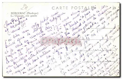 A Chaussée, margem esquerda — Bergerac (Dordogne) — Pim — Verso