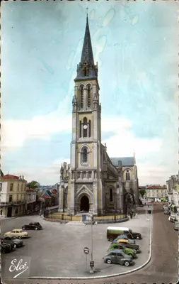 Bilhete postal semimoderno Bilhete Postal Semimoderno Bergerac A Igreja