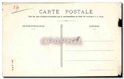 Bergerac - Jardim público — editor O.B.P. n° 453 — Verso