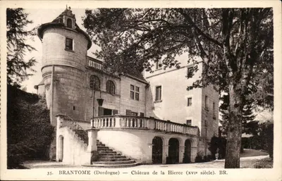 Brantôme (Dordogne) — Castelo de La Hierce (século XVI). BR.