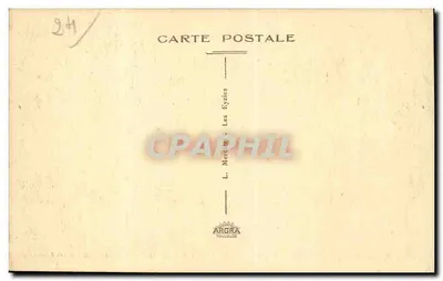 Les Eyzies (Dordogne) — Capitala Pré-Histórica — Igreja Fortificada de Tayac (séculos XI e XII), Monumento Histórico — Verso