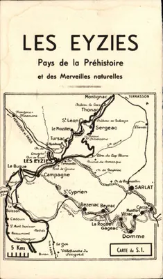 Les Eyzies — Paese della Preistoria e delle Meraviglie naturali — Carta del S.I.