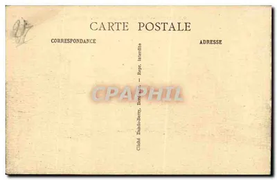 Sainte-Aulaye (Dordogne) — Widok na zamek — wydawnictwo D.B. — Rewers