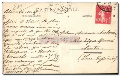 Binnenkant van de Abdijs van Citeaux — Abside, fresco van de 15e eeuw — Cliché G. Astruc — Achterkant