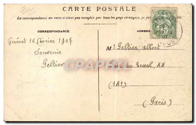 Zamek Bridoire — Dordogne — A. Astruc, fot. wyd. Bergerac, n° 443 — Rewers