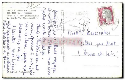 Villard-de-Lans — Vista panorámica — Combier (S.-e.-L.) — Reverso