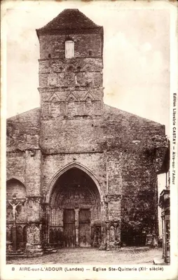 Aire-sur-l'Adour (Landes) — Igreja de Ste-Quitterie (século XII) — Edição Livraria CASTAY