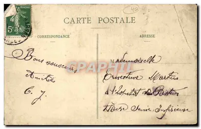 Noite de Casamento nas LANDES (La Roeste) — F. Bernède, fot. Ariuzaux-Morceaux — Verso