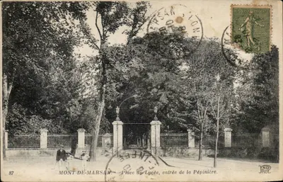 Mont-de-Marsan — Praça do Liceu, entrada da Oficina de Plantas — JND Phot.