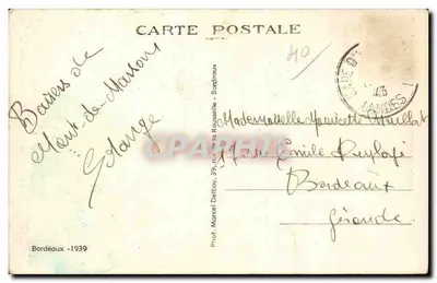 Mont-de-Marsan (Landes) — Caserne Lacaze — Antigo Torreão de Non-Libos — Verso