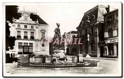 Mont-de-Marsan (Landes) - As Postas, Caixa de Poupança e Monumento da Flandesa