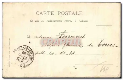 Blois — casa de Denis Papin — editor A. Roger Frères, n°19 — Verso