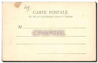 Castelo de Chambord — 2 — B.F., Paris — Verso
