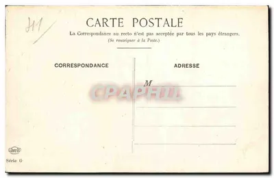 Zamek w Chaumont-sur-Loire — rysunek tuszem — wydawca A. T. L. Dumas, seria G — Rewers