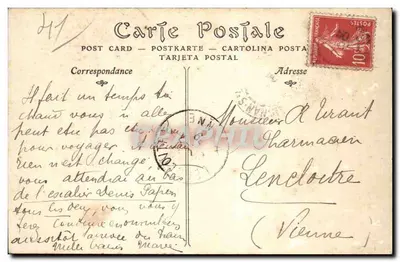 Saint-Aignan (Loir-et-Cher) — Widok na Zamek — ND Phot. — Rewers