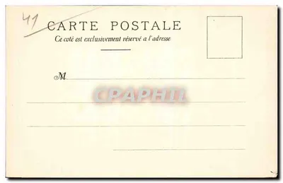 Vendôme n° 15 — O Museu — Estátua de Ronsard — Editor Ripe — Verso
