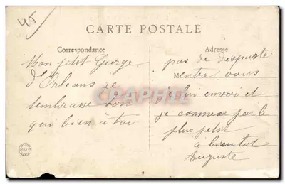 Orléans — La Place du Martroi et la Rue Royale — Contrexeville & Pavillon, n°864 — Verso