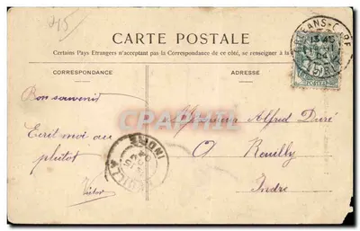 Orléans — Estátua equestre de Joana d'Arc por Foyatier — editor desconhecido, n°7 — Verso