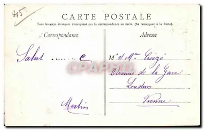 Orléans — Bas-relief da estátua de Joana d'Arc — editor não visível, n° 12 — Verso
