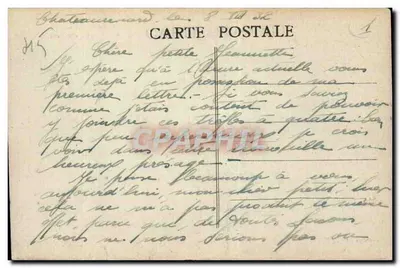 Chateaurenard (Loiret) — Ruínas do antigo castelo feudal — editor não identificado — Verso