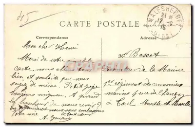 Malesherbes - Grotta poety - n° 117 - wydawca C.E.B. — Rewers