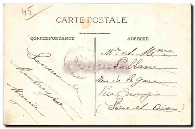 Widok panoramiczny na Montargis — nr 54 — wydawca nieznany — Rewers
