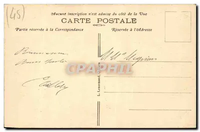 Montargis (Loiret) — A Prefeitura e os Jardins. — Verso