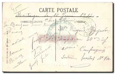 Montargis — O Boulevard du Rempart visto do Pont de Paris — N.G. — Verso