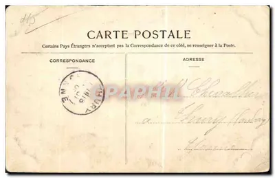 Montargis — La Sotto-Prefettura — Chartier Frères, Montargis — Verso