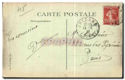 Olivet (Loiret) — Brzegi Loiret — Wydawca Orléans, nr 4325 — Rewers