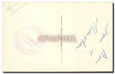 OLIVET (Loiret) — As margens do Loiret — Editor L. Lenormand, Orléans — Verso