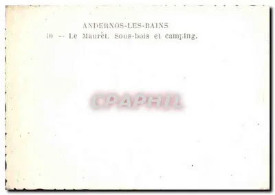 Andernos-les-Bains — Le Maurét. Las i obozowisko — nr 10 — Rewers