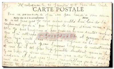 Martignas (Gironde) — L'Église et la Mairie — Verso