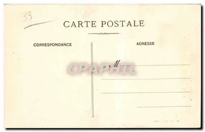Talence — Zamek Du Breuilh — do Pana Markiza de Puyferrat — Phototypie Tarride — Rewers